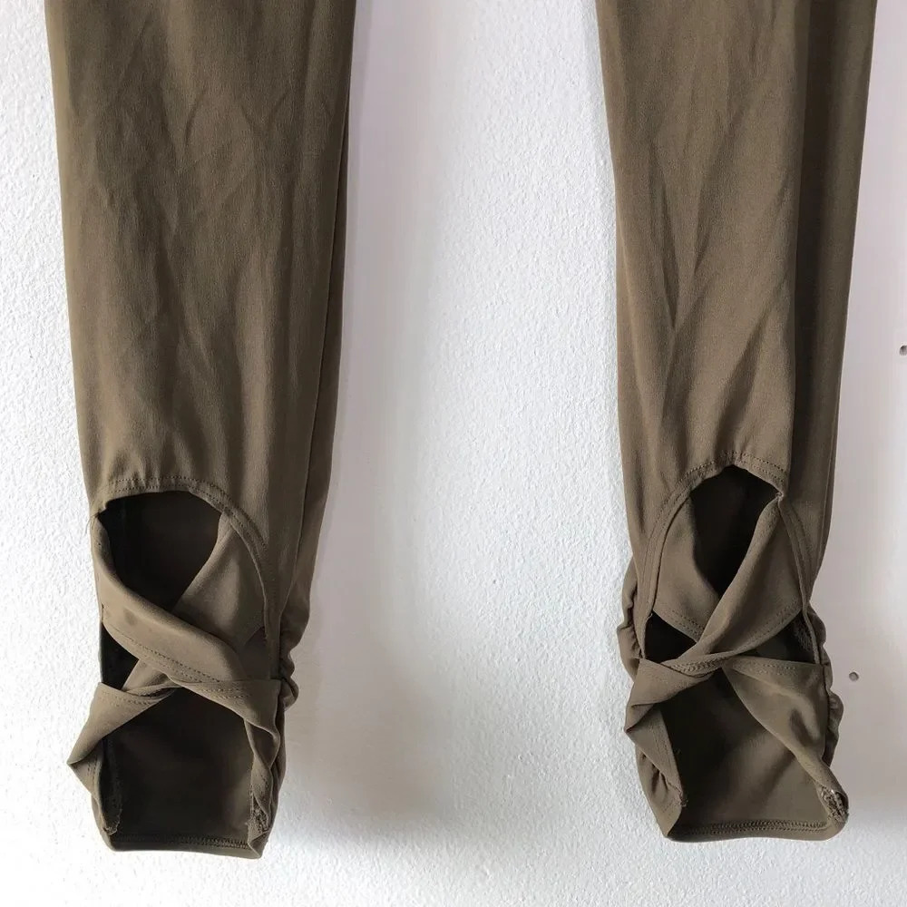 Free People Movement Olive Green Wave Rider Leggings Size XS - Picture 6 of 11